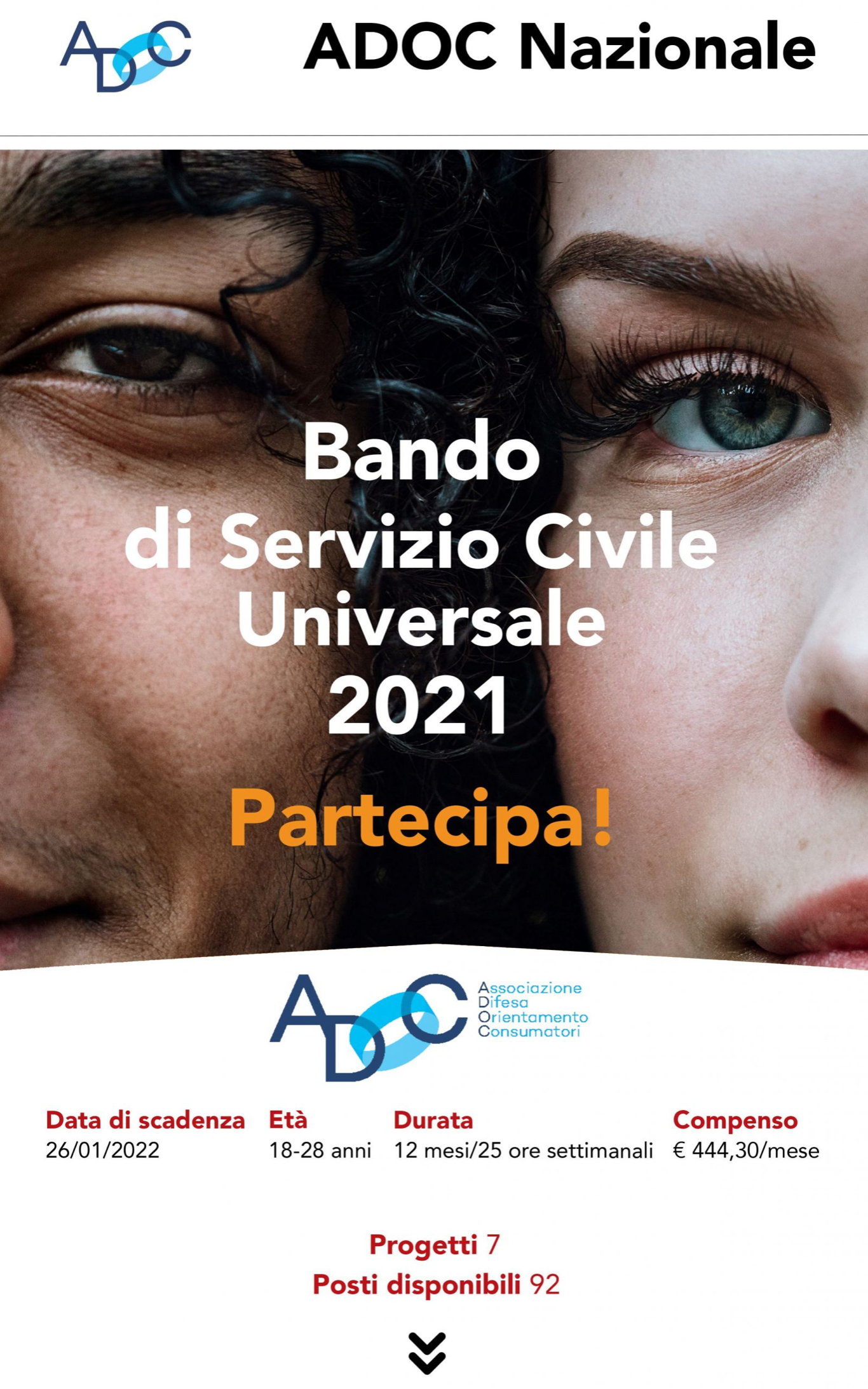 Bando Servizio Civile 2021